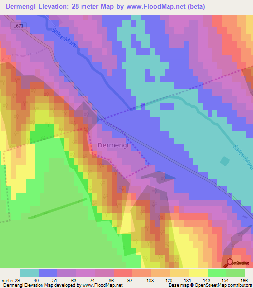 Dermengi,Moldova Elevation Map