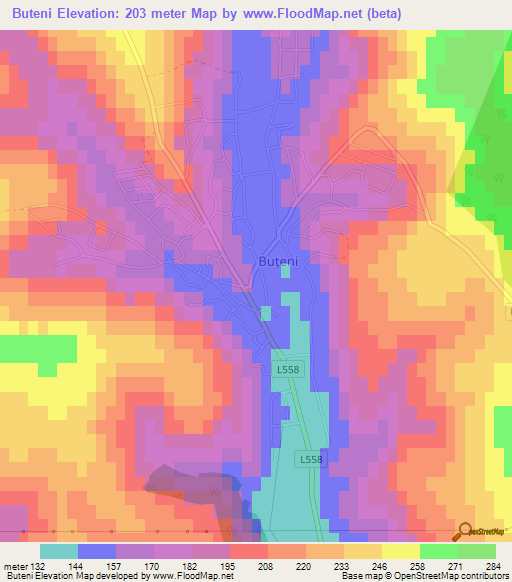 Buteni,Moldova Elevation Map