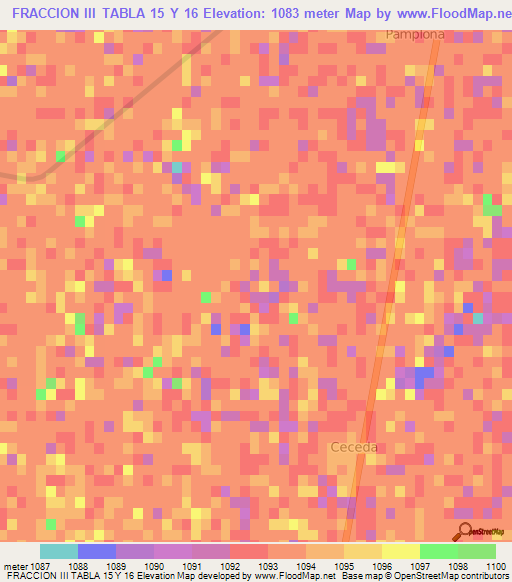 FRACCION III TABLA 15 Y 16,Mexico Elevation Map