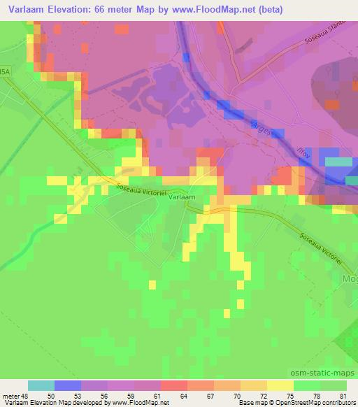 Varlaam,Romania Elevation Map