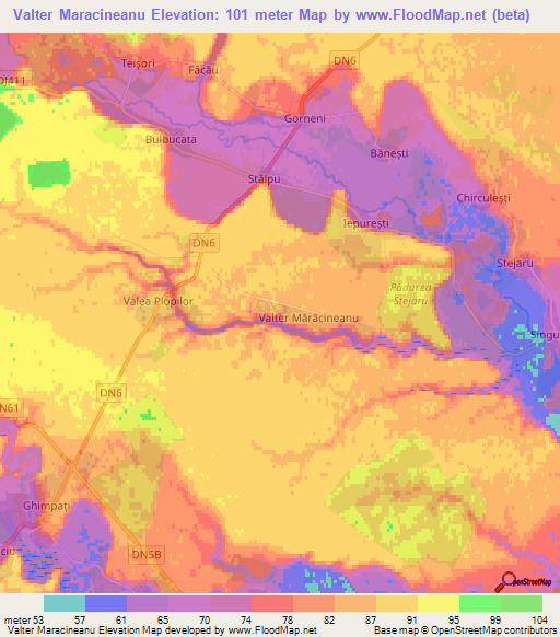 Valter Maracineanu,Romania Elevation Map