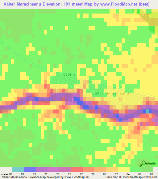 Valter Maracineanu,Romania Elevation Map