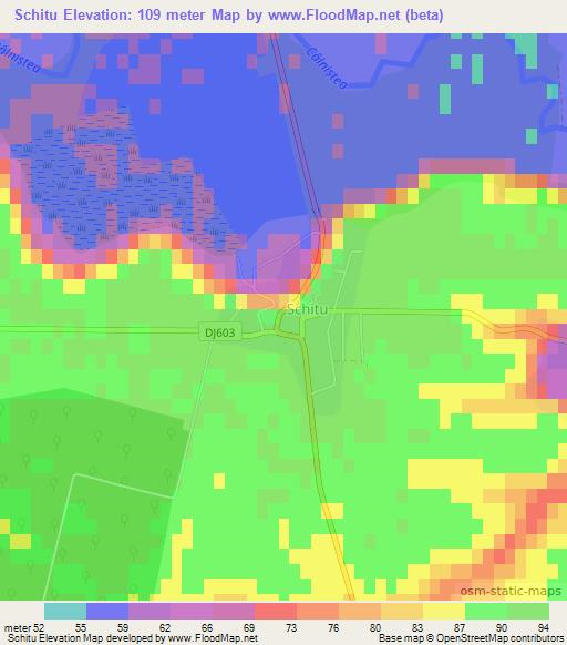 Schitu,Romania Elevation Map