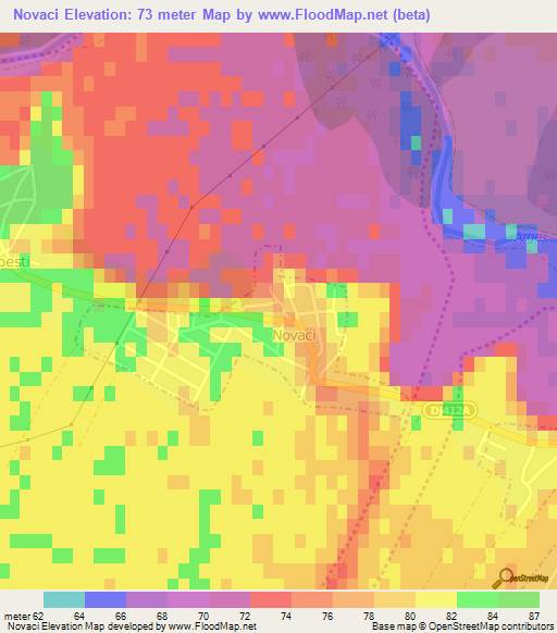 Novaci,Romania Elevation Map