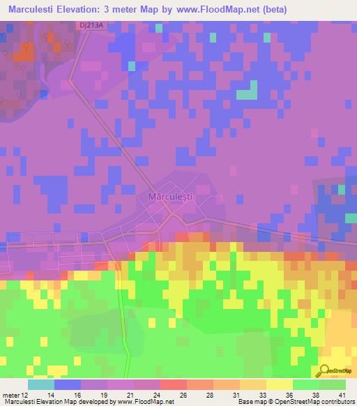 Marculesti,Romania Elevation Map