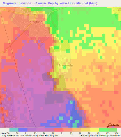 Magurele,Romania Elevation Map