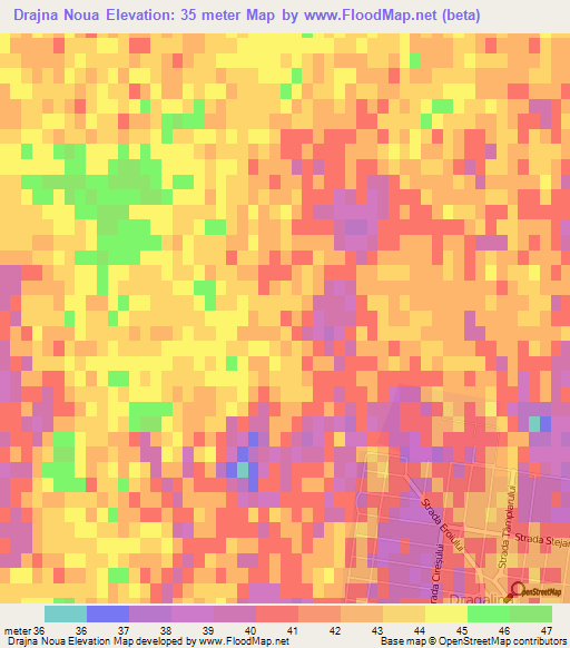 Drajna Noua,Romania Elevation Map