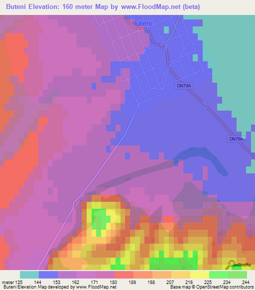 Buteni,Romania Elevation Map