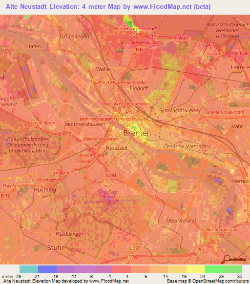 Alte Neustadt,Germany Elevation Map