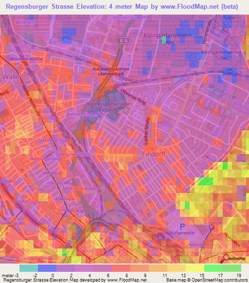 Regensburger Strasse,Germany Elevation Map