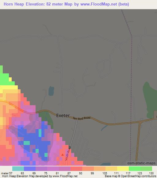 Horn Heap,US Elevation Map