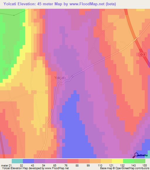 Yolcati,Turkey Elevation Map