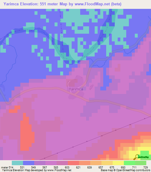 Yarimca,Turkey Elevation Map