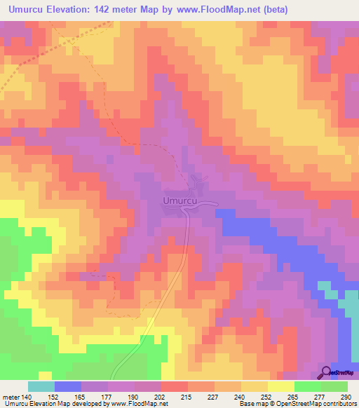 Umurcu,Turkey Elevation Map