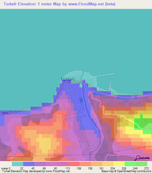 Turkeli,Turkey Elevation Map