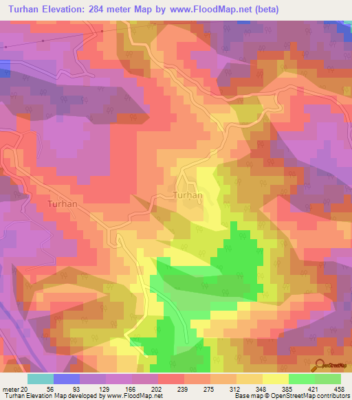 Turhan,Turkey Elevation Map