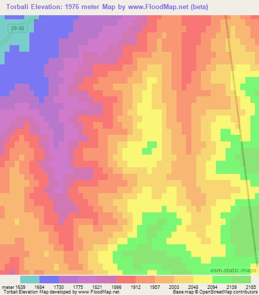 Torbali,Turkey Elevation Map