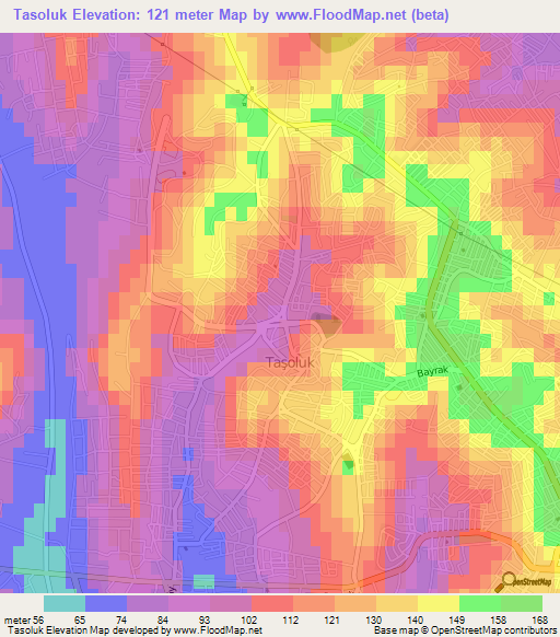 Tasoluk,Turkey Elevation Map