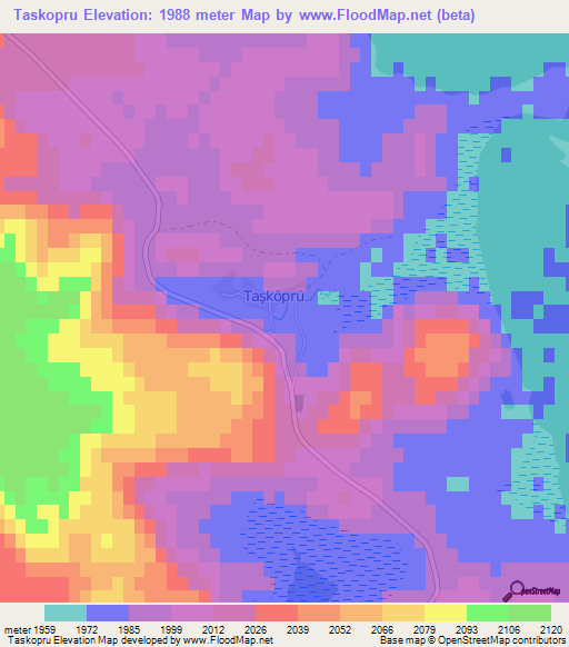 Taskopru,Turkey Elevation Map