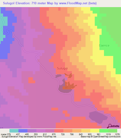 Sulugol,Turkey Elevation Map