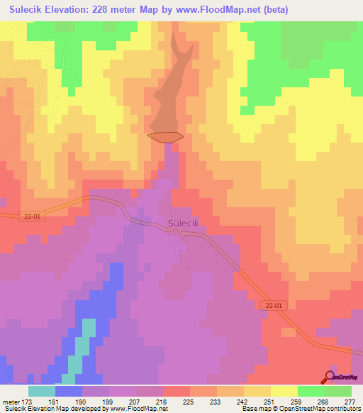 Sulecik,Turkey Elevation Map