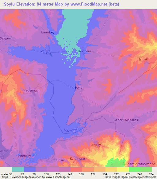 Soylu,Turkey Elevation Map