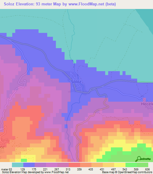 Soloz,Turkey Elevation Map