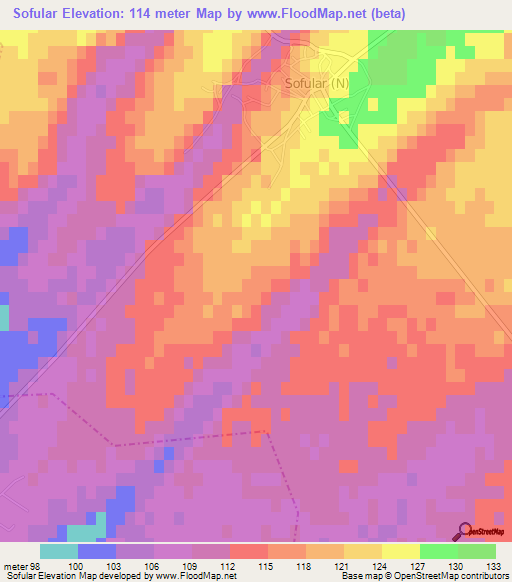 Sofular,Turkey Elevation Map