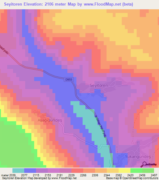 Seyitoren,Turkey Elevation Map