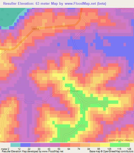 Resuller,Turkey Elevation Map