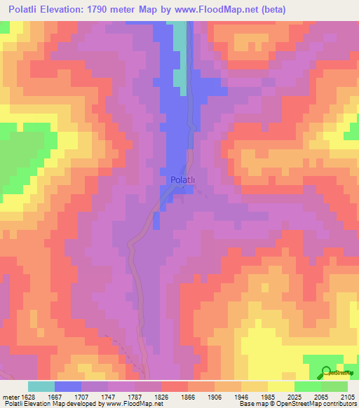 Polatli,Turkey Elevation Map