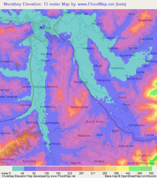 Muratbey,Turkey Elevation Map