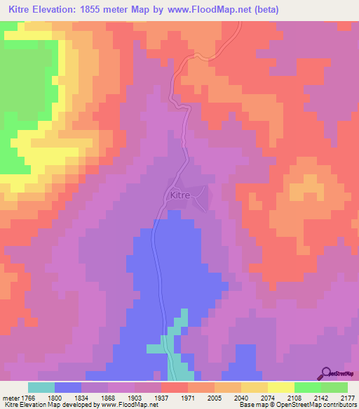 Kitre,Turkey Elevation Map