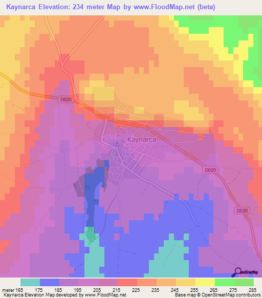 Kaynarca,Turkey Elevation Map