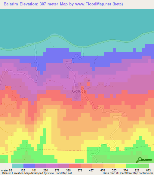 Balarim,Turkey Elevation Map