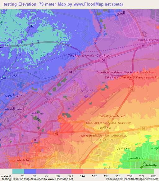 testing,Egypt Elevation Map