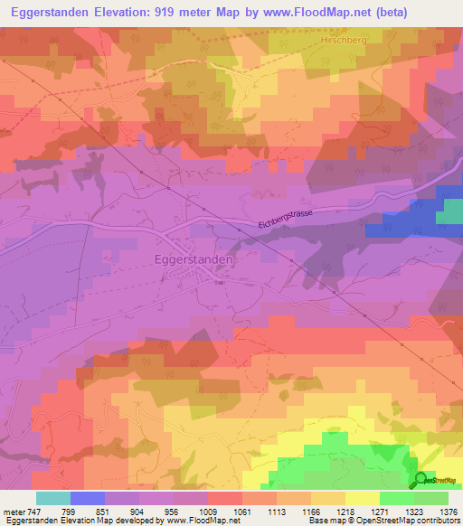 Eggerstanden,Switzerland Elevation Map