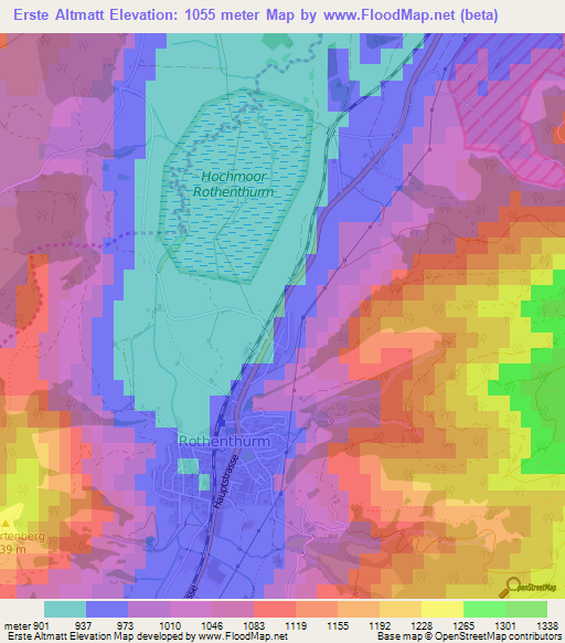 Erste Altmatt,Switzerland Elevation Map