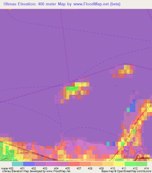 Ufenau,Switzerland Elevation Map