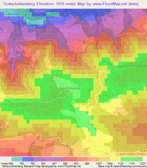 Gottschalkenberg,Switzerland Elevation Map