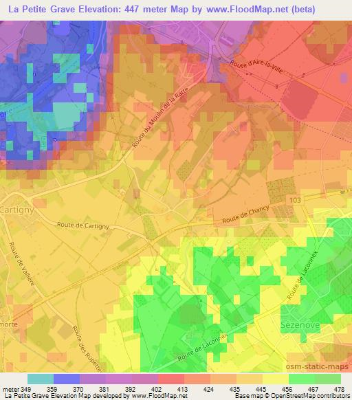 La Petite Grave,Switzerland Elevation Map