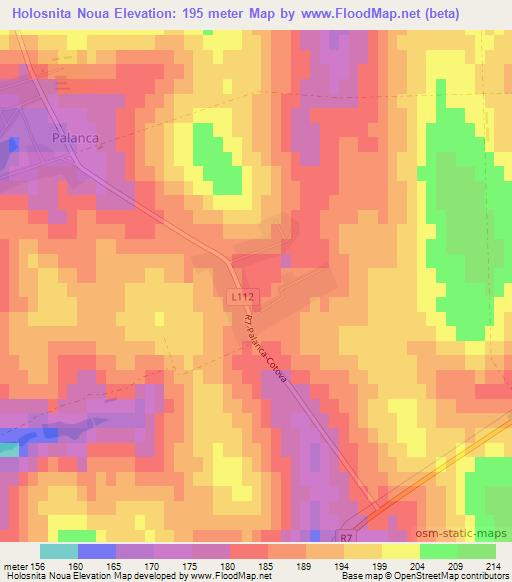 Holosnita Noua,Moldova Elevation Map