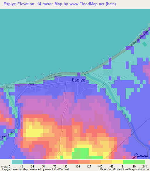 Espiye,Turkey Elevation Map