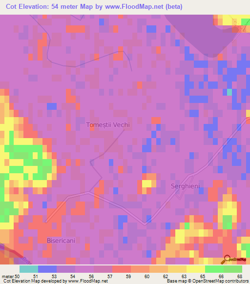 Cot,Moldova Elevation Map