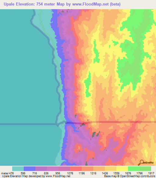 Upale,Tanzania Elevation Map