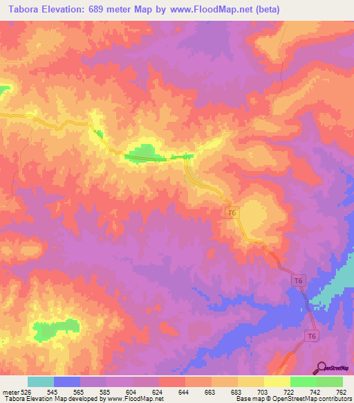 Tabora,Tanzania Elevation Map