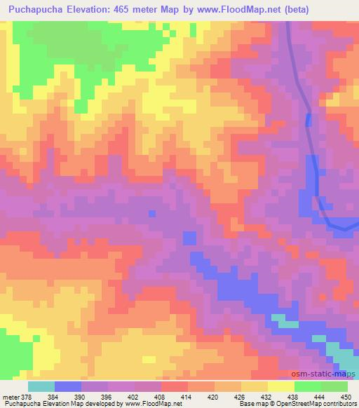 Puchapucha,Tanzania Elevation Map