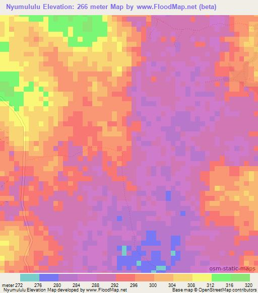 Nyumululu,Tanzania Elevation Map