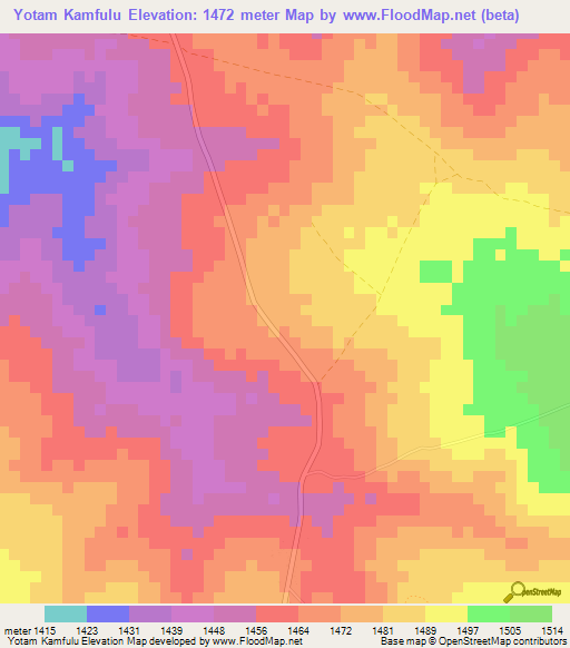 Yotam Kamfulu,Zambia Elevation Map