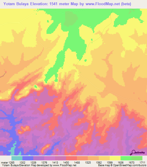 Yotam Bulaya,Zambia Elevation Map